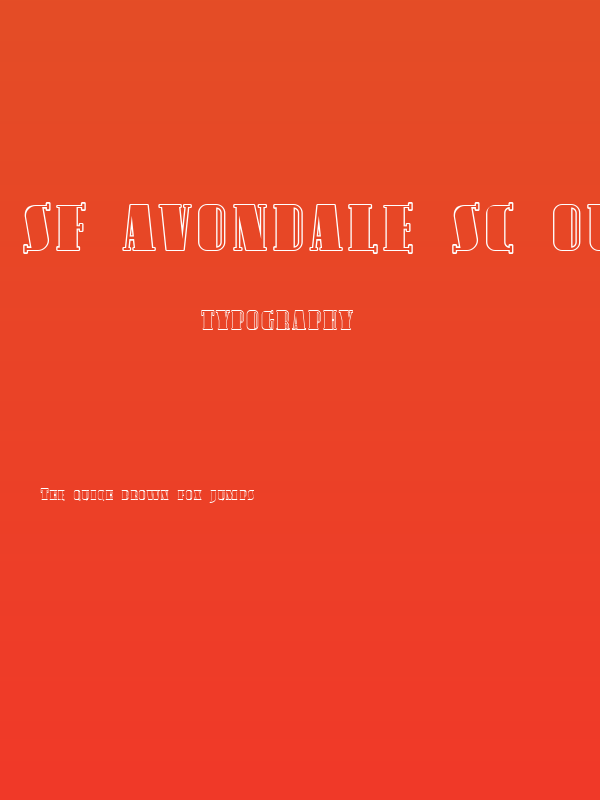 SF Avondale SC Outline Poster