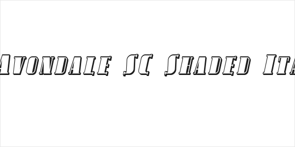 SF Avondale SC Shaded Italic Logo
