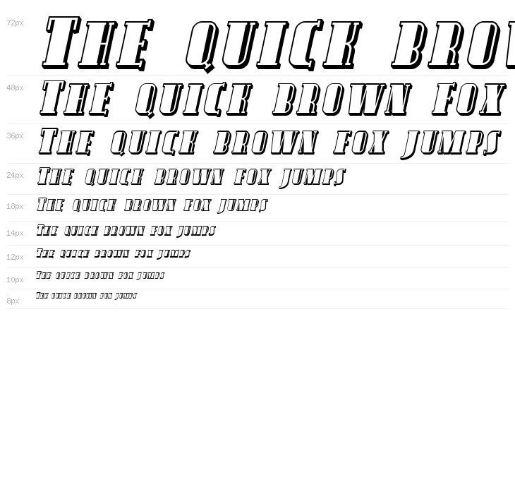 SF Avondale SC Shaded Italic Waterfall