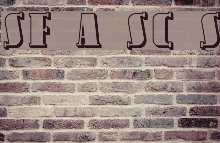 SF Avondale SC Shaded Font examples