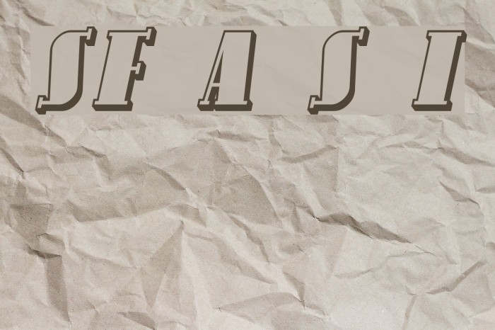 SF Avondale Shaded Italic Font examples
