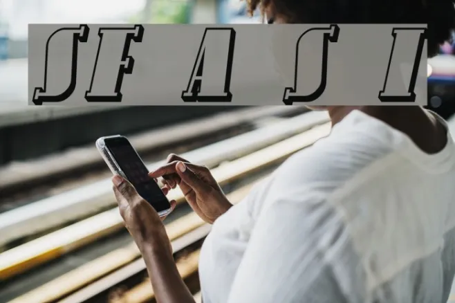 SF Avondale Shaded Italic Example 3