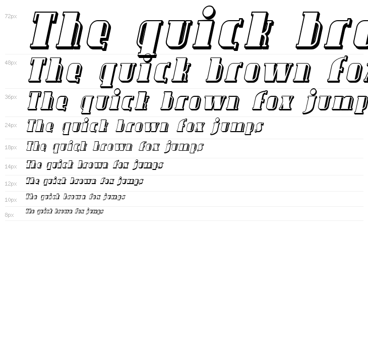 SF Avondale Shaded Italic Waterfall