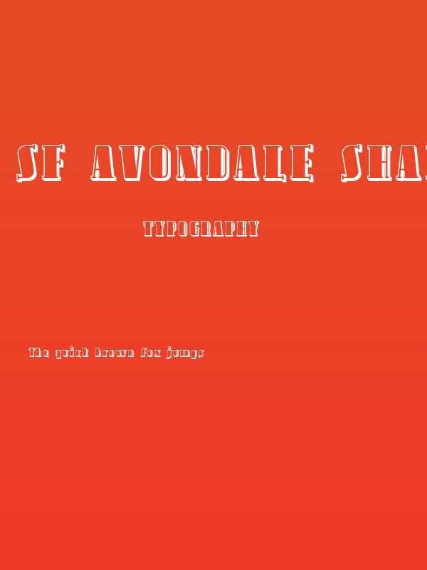 SF Avondale Shaded Poster