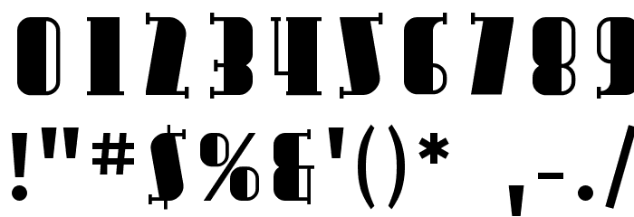 SF Avondale Font OTHER CHARS