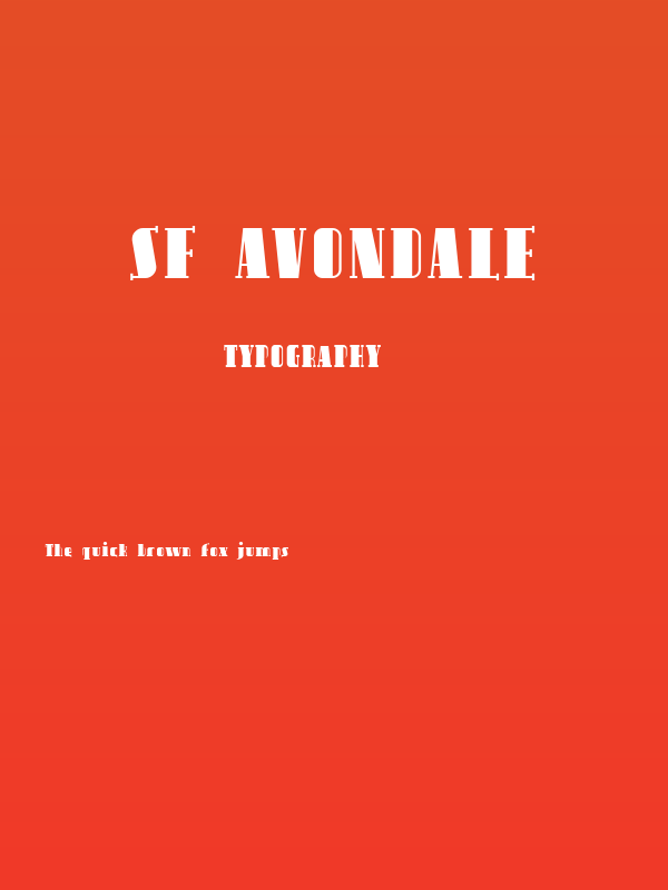 SF Avondale Poster