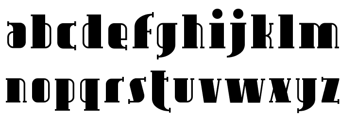 SF Avondale Font LOWERCASE