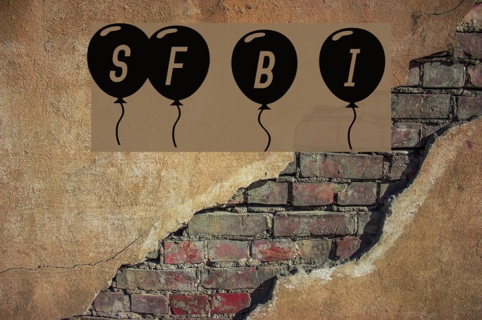 SF Balloons Italic Font examples