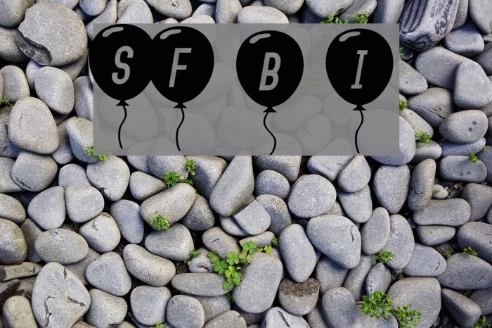 SF Balloons Italic Font examples