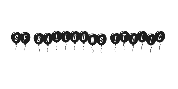 SF Balloons Italic Logo