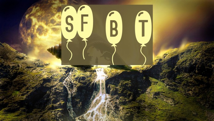 SF Balloons Thin Font examples