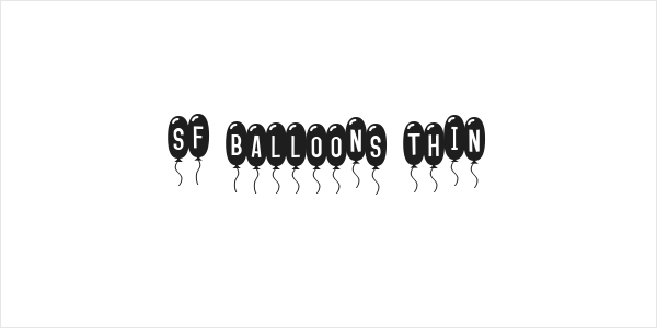 SF Balloons Thin Logo