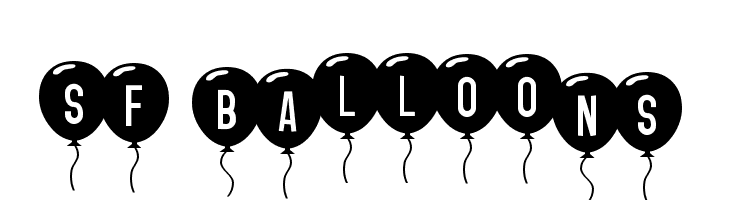 SF Balloons Font