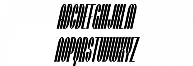 SF Baroquesque Condensed Oblique Fonte MAIÚSCULAS