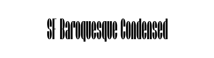 SF Baroquesque Condensed  لخطوط تنزيل
