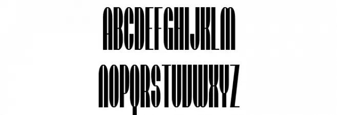 SF Baroquesque Condensed Caratteri MAIUSCOLE