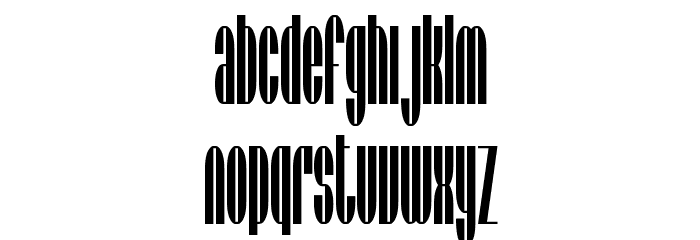 SF Baroquesque Condensed Font LOWERCASE