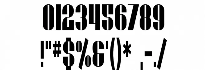 SF Baroquesque Extended フォント その他の文字