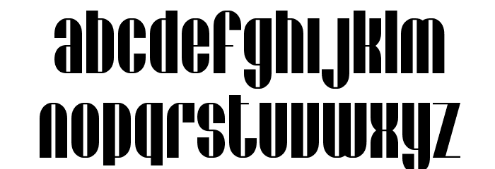 SF Baroquesque Extended Font LOWERCASE