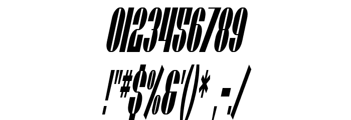 SF Baroquesque Oblique Font OTHER CHARS