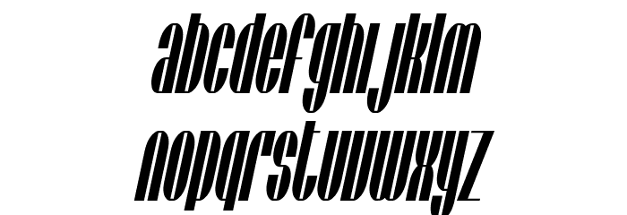 SF Baroquesque Oblique Font LOWERCASE