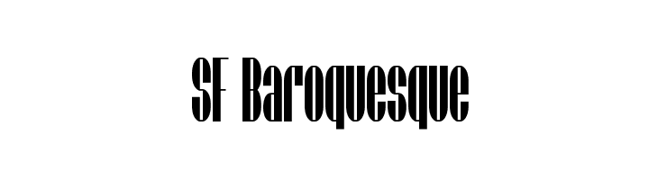 SF Baroquesque Font