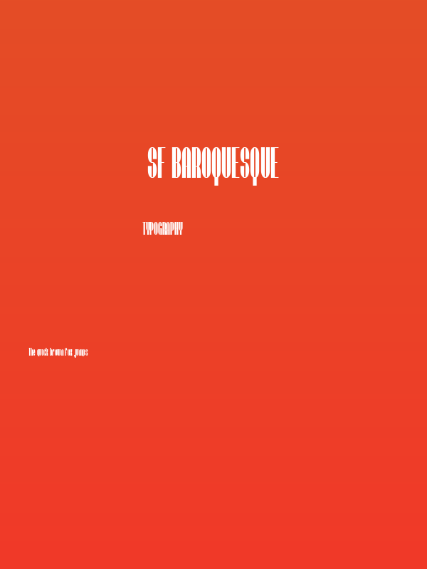 SF Baroquesque Poster