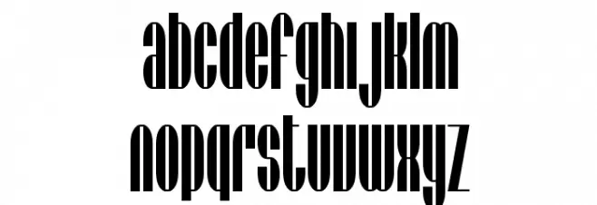 SF Baroquesque Schriftart Kleinbuchstaben
