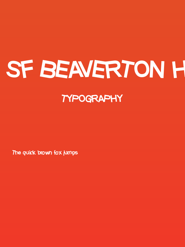 SF Beaverton Heavy Poster