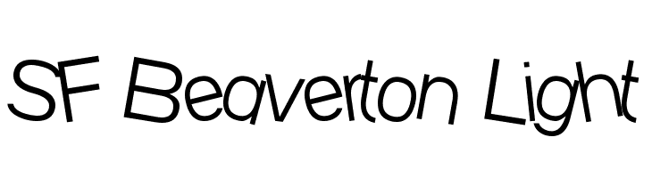 SF Beaverton Light  フリーフォントのダウンロード