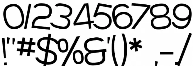 SF Beaverton Light Font OTHER CHARS