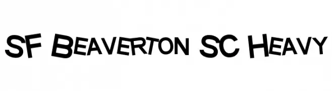 SF Beaverton SC Heavy  Free Fonts Download