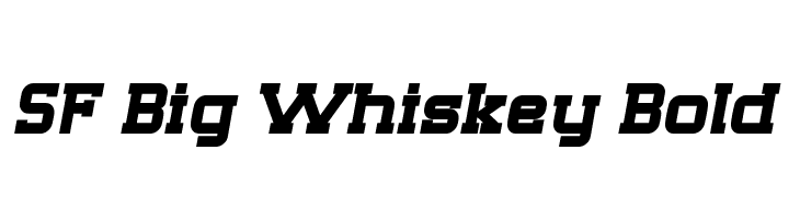 SF Big Whiskey Bold Font