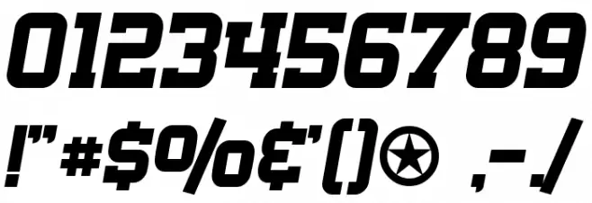 SF Big Whiskey Bold Font OTHER CHARS