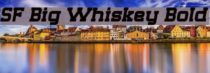 SF Big Whiskey Bold Font examples