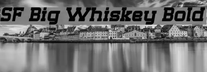 SF Big Whiskey Bold Font examples