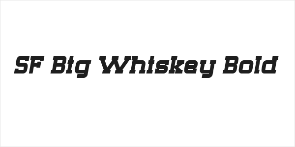 SF Big Whiskey Bold Logo