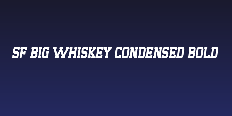 SF Big Whiskey Condensed Bold Social Header