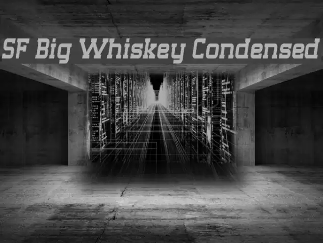 SF Big Whiskey Condensed Font examples