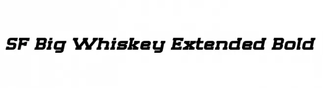 SF Big Whiskey Extended Bold 