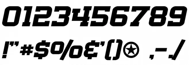 SF Big Whiskey Extended Bold Font OTHER CHARS