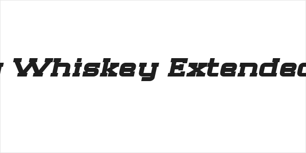 SF Big Whiskey Extended Bold Logo