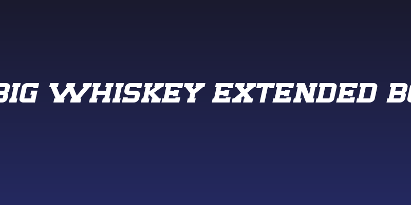 SF Big Whiskey Extended Bold Social Header