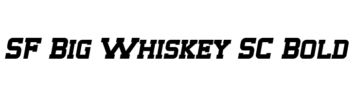 SF Big Whiskey SC Bold Font