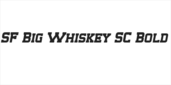 SF Big Whiskey SC Bold Logo