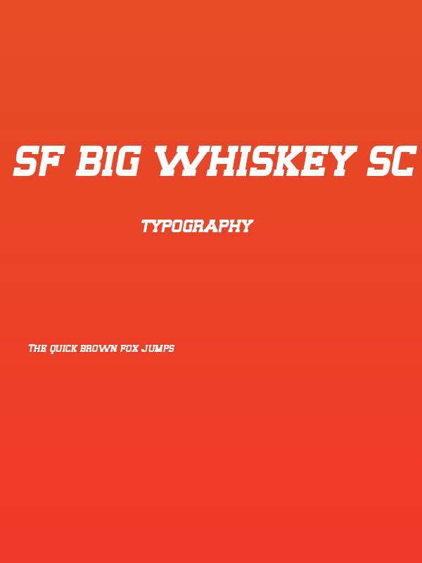 SF Big Whiskey SC Bold Poster