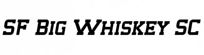 SF Big Whiskey SC  تنزيل الخطوط