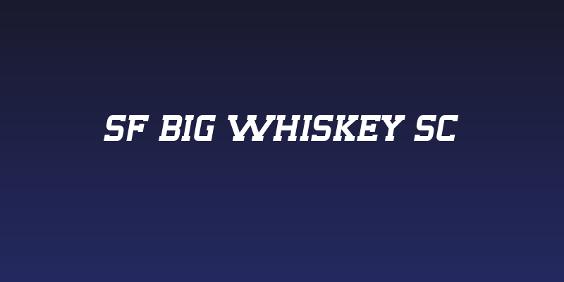 SF Big Whiskey SC Social Header