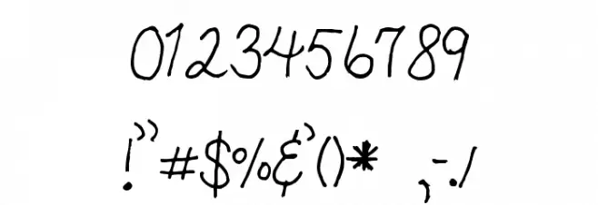 SF-Bobbi2 Font OTHER CHARS