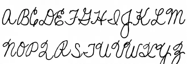 SF-Bobbi2 フォント 大文字
